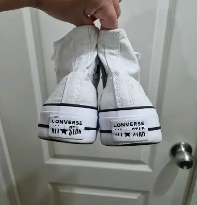 Zapatillas Converse All Star blancas de lona - miniatura 3