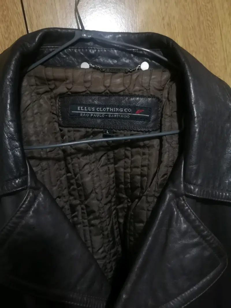 Chaqueta de cuero marrón Ellus para hombre - 2