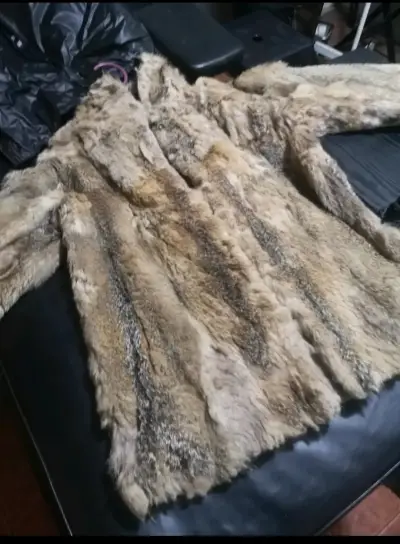 Chaqueta de piel de zorro vintage - miniatura 3