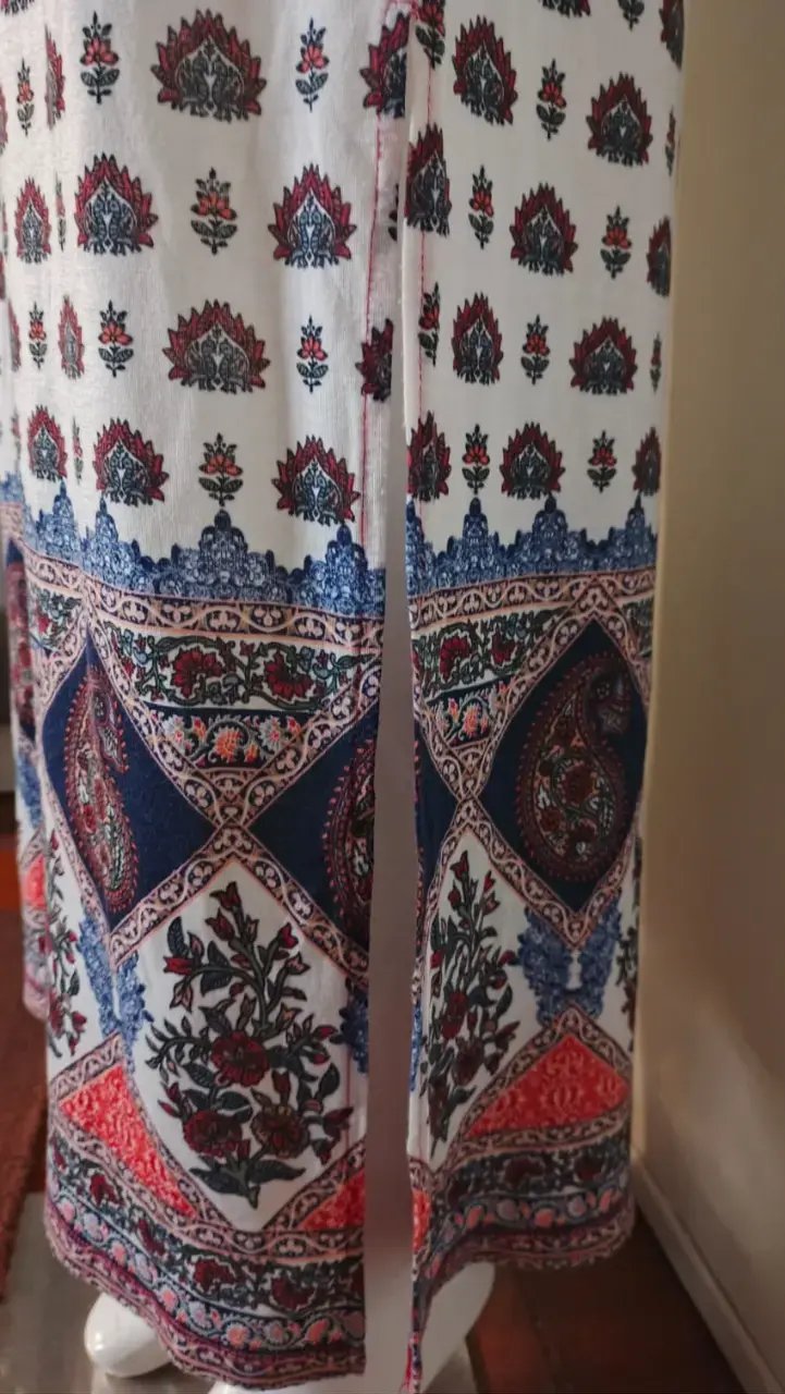 Línea Summer - Falda Tubo Larga Boho L - 4