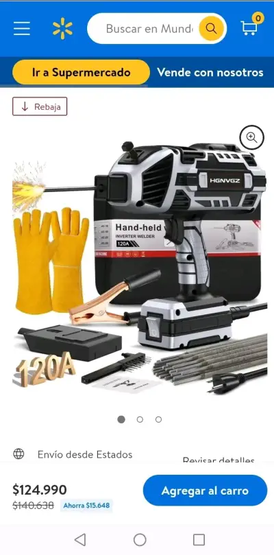 Soldador Inalámbrico de Mano 120A - miniatura 4