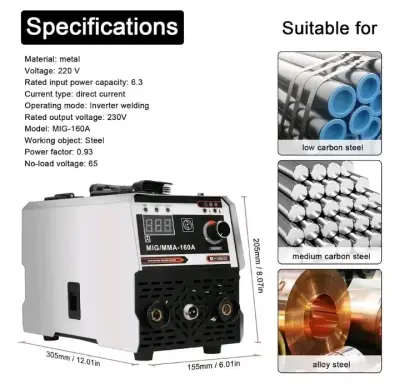 Soldadora Inverter MIG/MMA  180A - miniatura 3