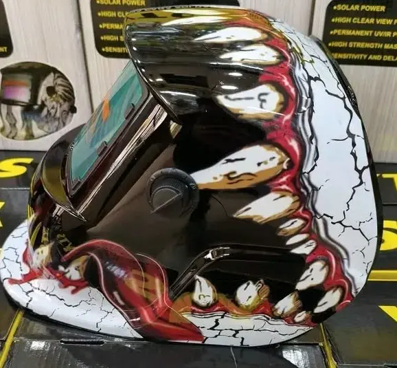 Máscara de Soldar Automática con Diseño de Calavera - 2