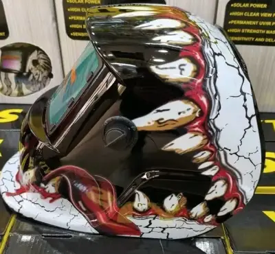 Máscara de Soldar Automática con Diseño de Calavera - miniatura 2