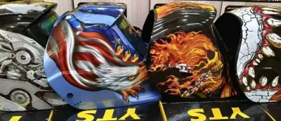 Máscara de Soldar Automática con Diseño de Calavera - miniatura 4