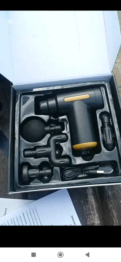 Pistola de Masaje Muscular Portátil con Accesorios - miniatura 3