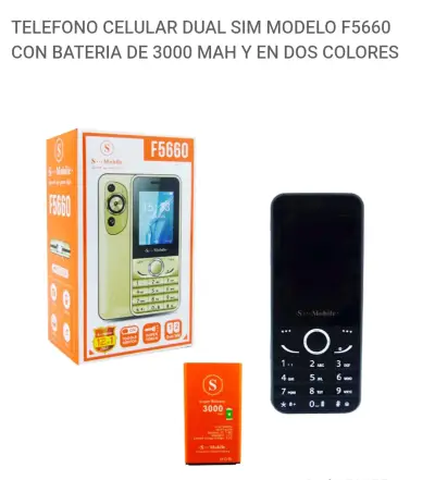 Teléfono celular dual SIM S-Mobile F5660 con batería 3000 mAh - miniatura 1