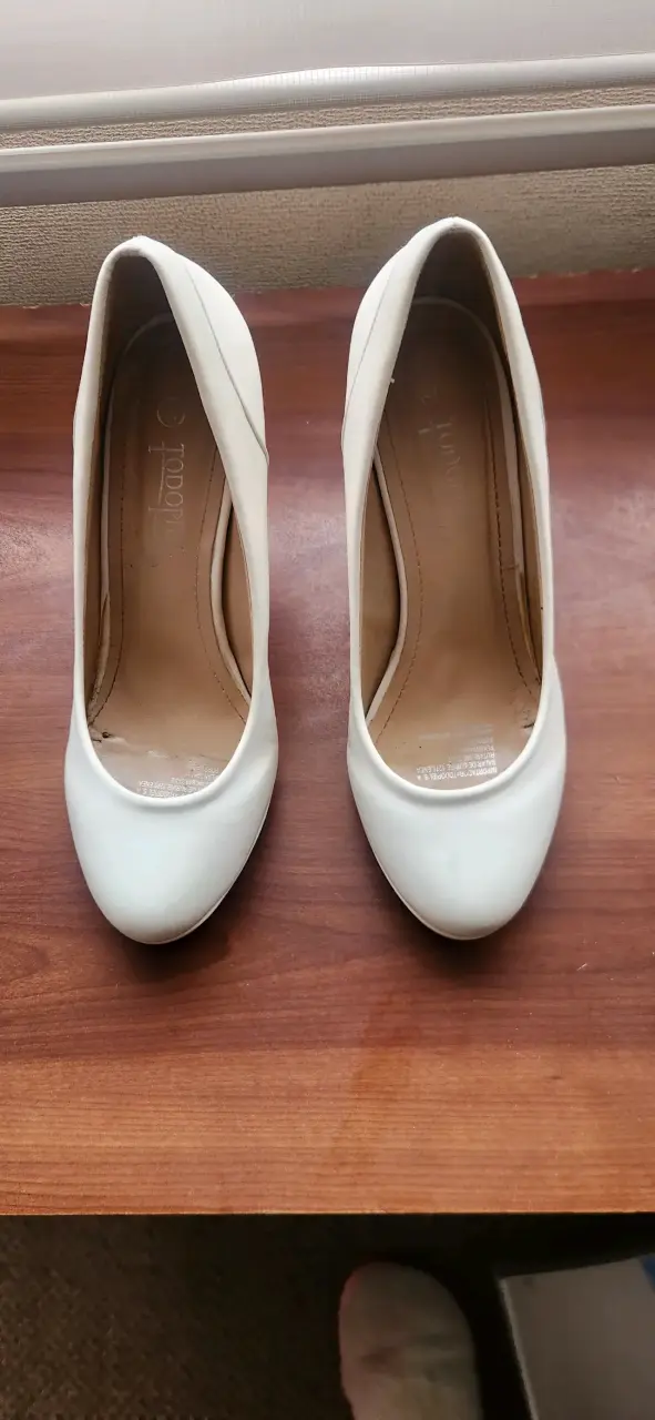 Zapatos de tacón blanco - 1