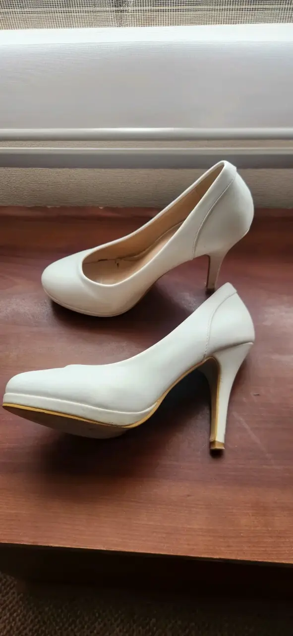 Zapatos de tacón blanco - 2