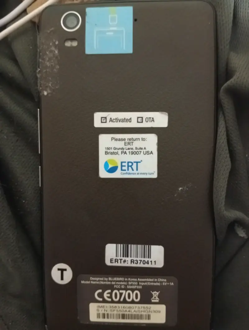 Smartphone Industrial Bluebird para desarme - 2