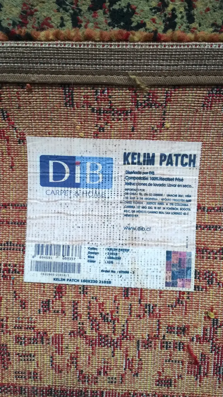 2 Alfombra multicolor estilo patchwork Kelim - 3