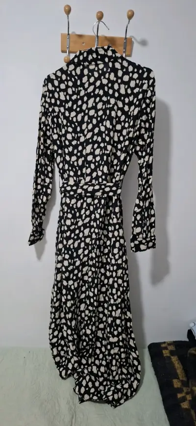 Vestido largo estampado animal print Zara - miniatura 1