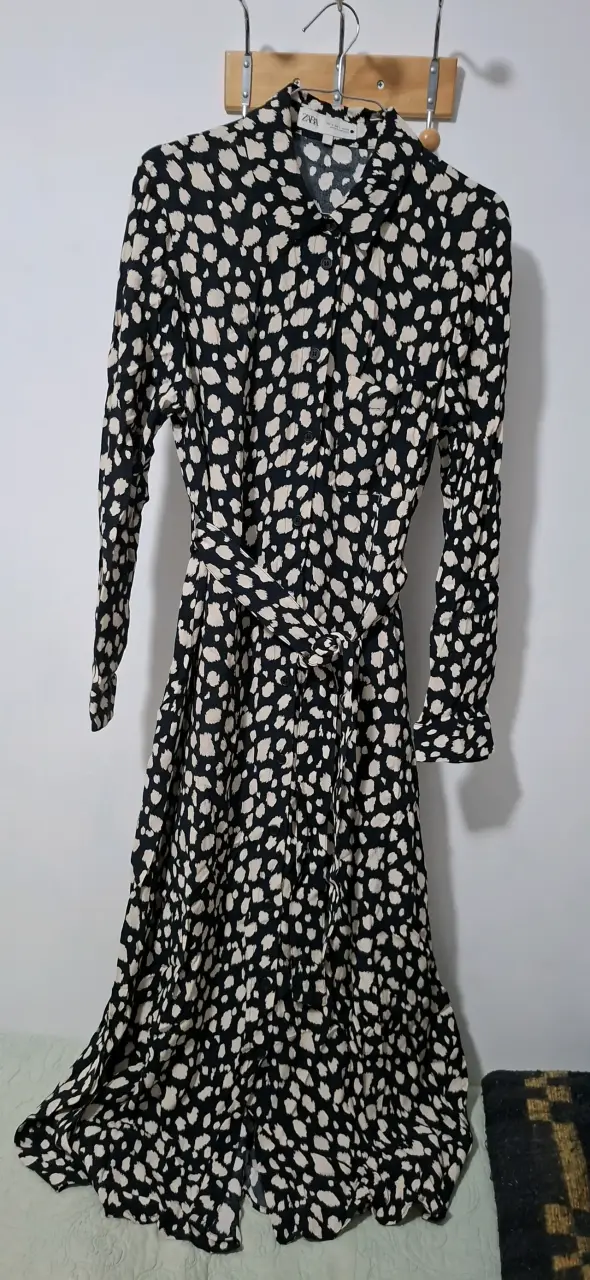 Vestido largo estampado animal print Zara - 3