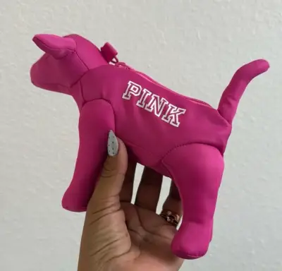 Bolso rosa Pink con llavero de perro - miniatura 2