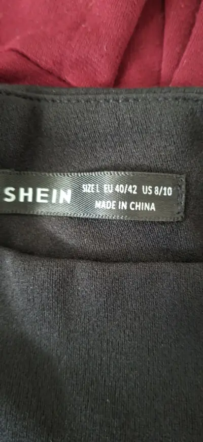 Vestido negro elegante Shein talla L - miniatura 1