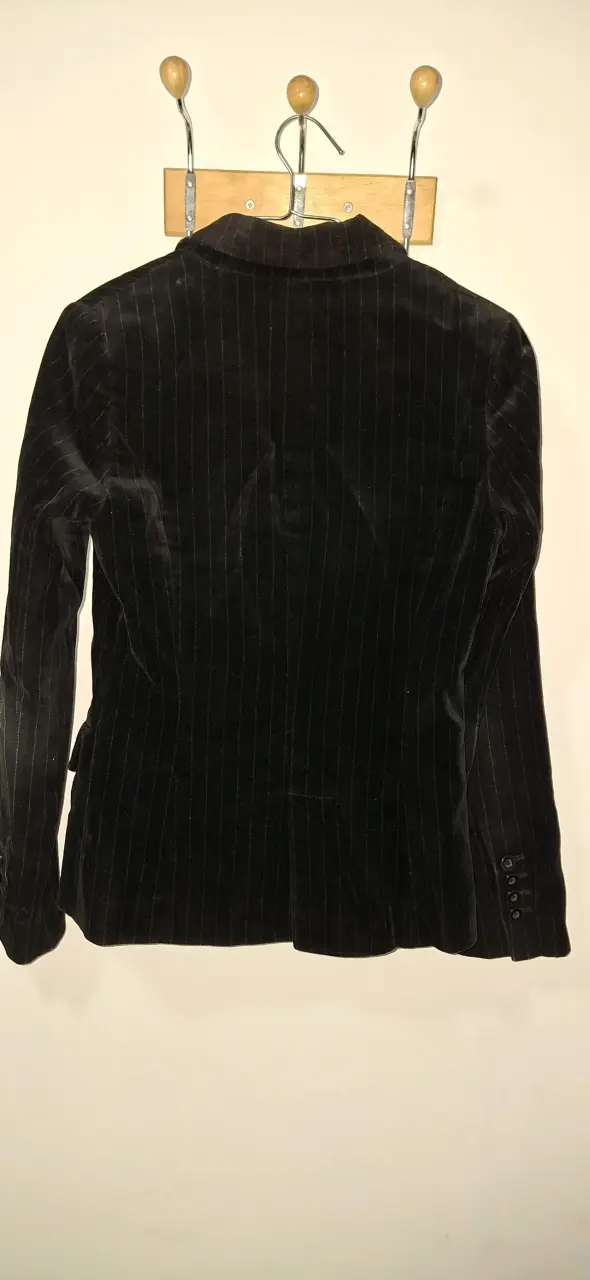 Blazer de terciopelo negro Adolfo talla 38 - 3