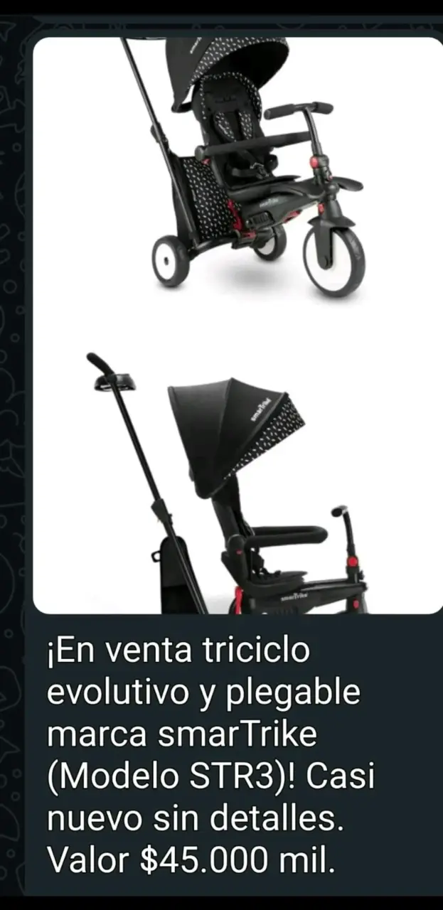 Triciclo evolutivo plegable smarTrike STR3 - 1