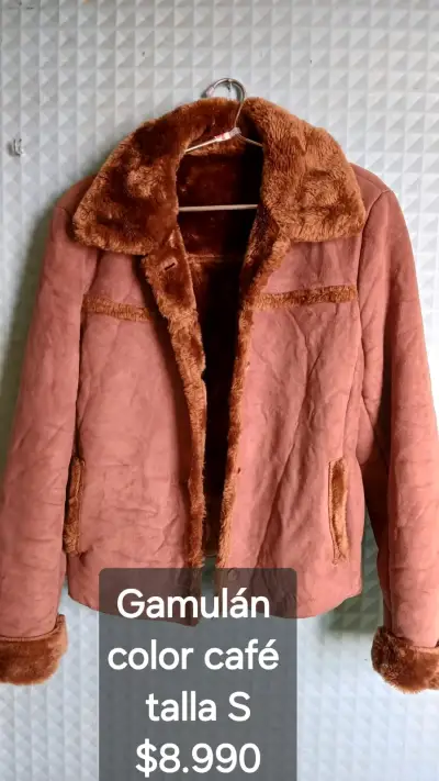Chaqueta café con cierre lateral talla S - miniatura 6