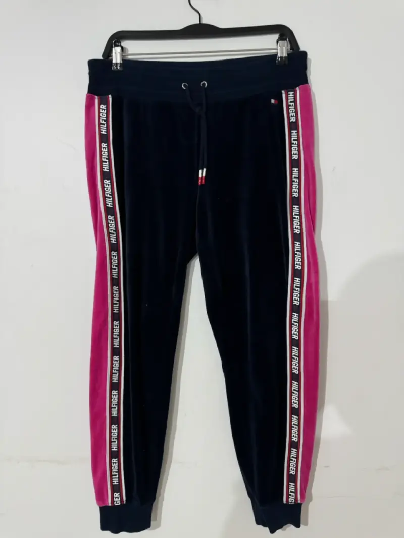 Pantalones deportivos Tommy Hilfiger azul y rosa - 1