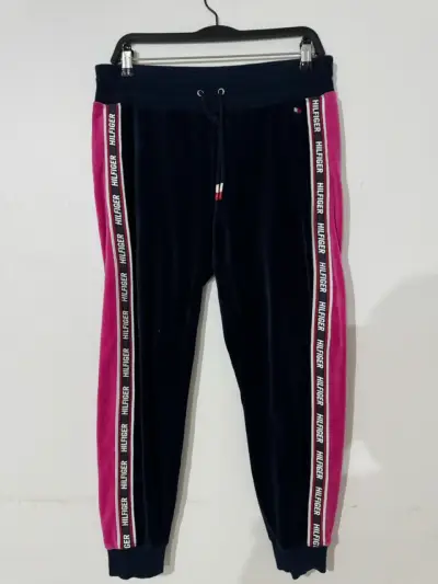 Pantalones deportivos Tommy Hilfiger azul y rosa - miniatura 1