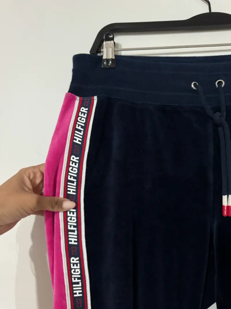 Pantalones deportivos Tommy Hilfiger azul y rosa - 2
