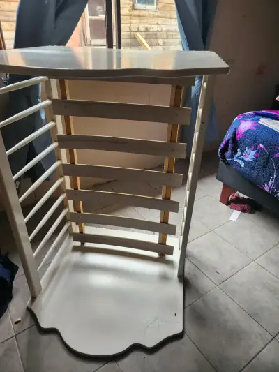 Cambiador de bebé blanco con cajones - miniatura 5