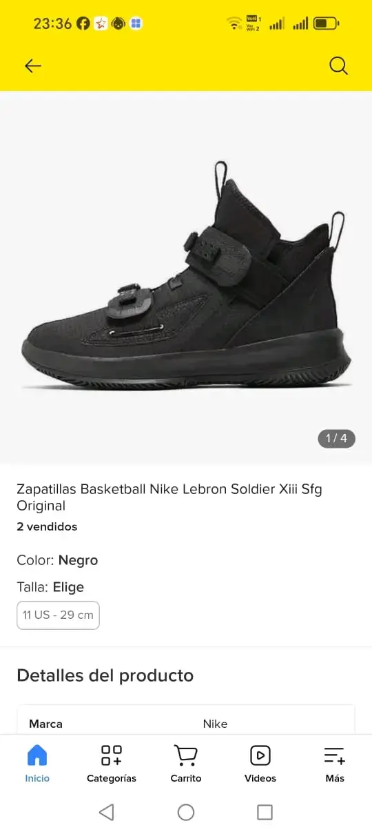 Zapatillas deportivas negras Nike de hombre - 5