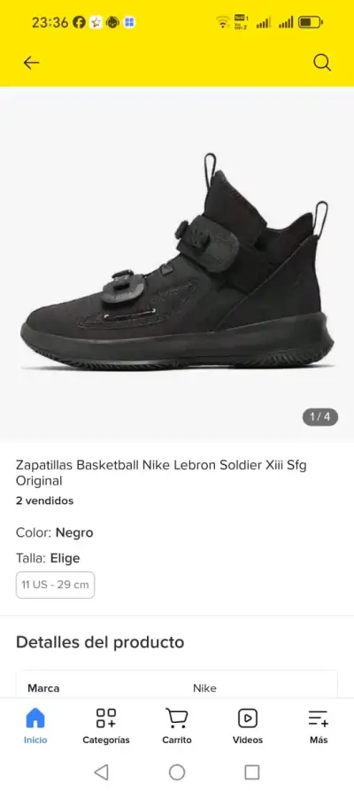 Zapatillas deportivas negras Nike de hombre - miniatura 5