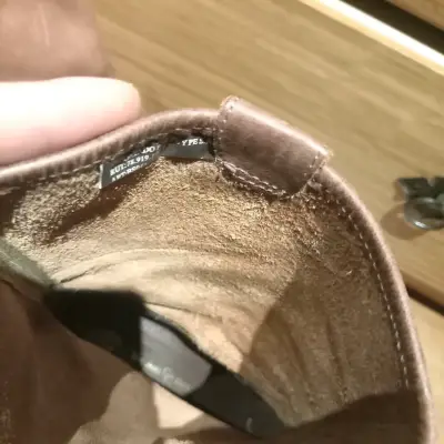 Botas de cuero marrón con tacón bajo - miniatura 4