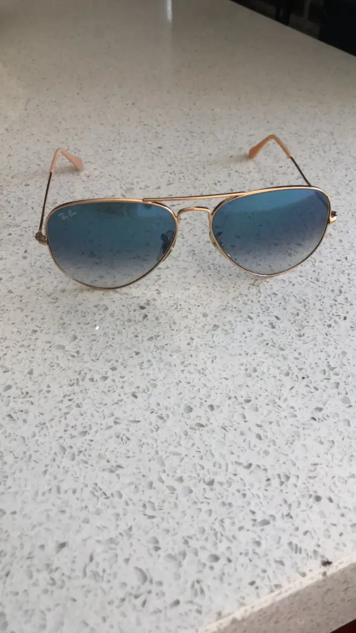 Gafas de sol aviador Ray-Ban con lentes azules - 2
