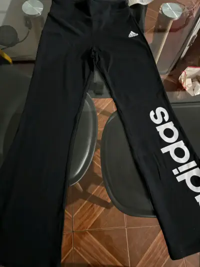 Pantalones deportivos negros Adidas para mujer - miniatura 1