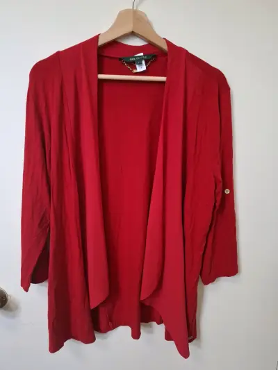 Cárdigan rojo de mujer Mg Griffe - miniatura 2