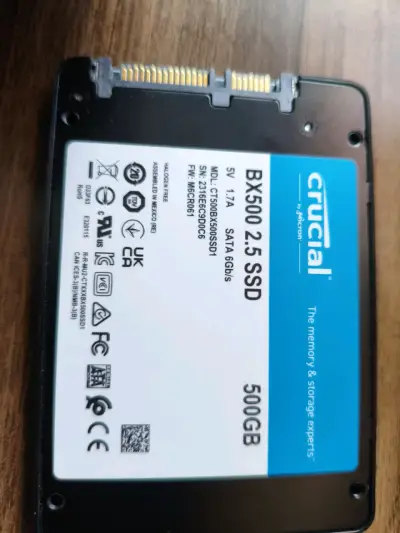 Disco SSD Crucial BX500 500GB SATA - miniatura 2