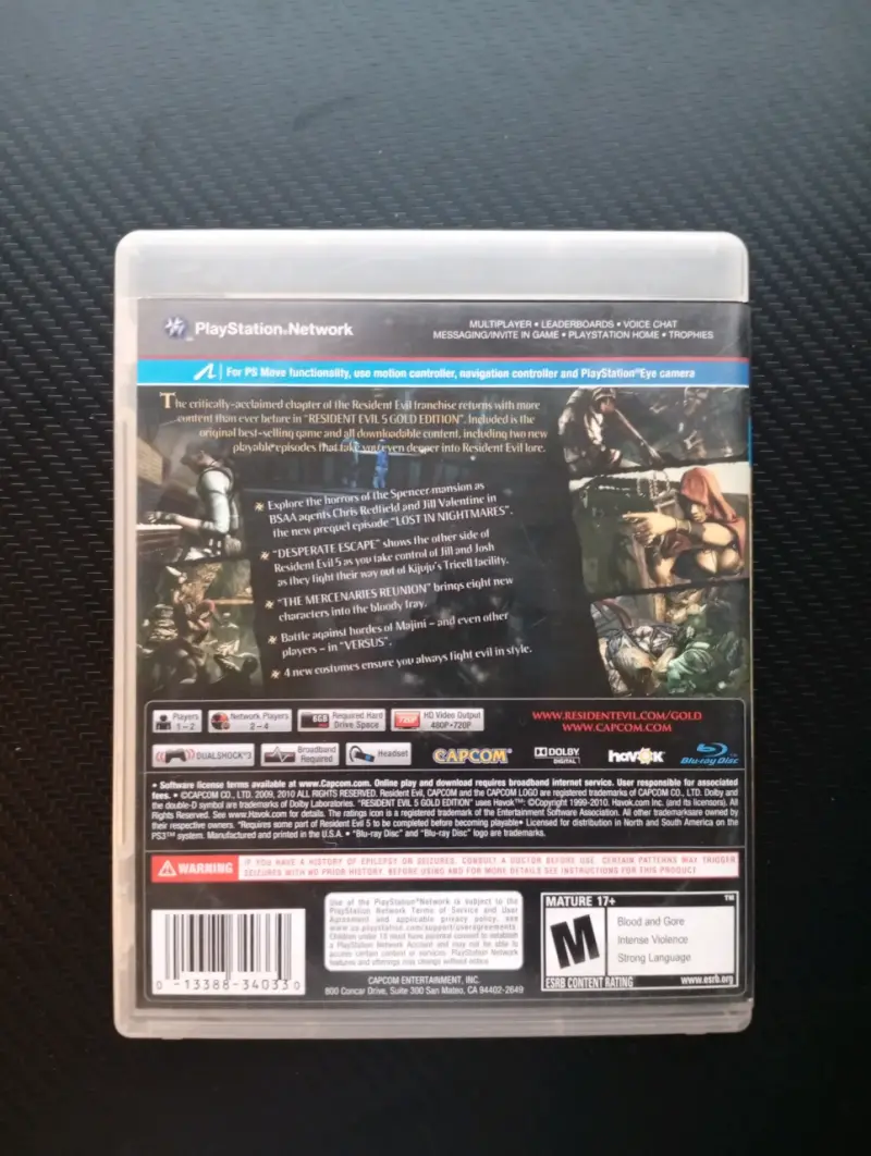 Resident Evil 5 Gold Edition PS3 Físico - 3