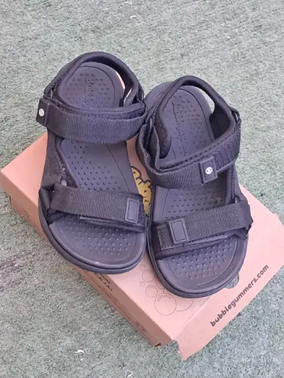Sandalias negras para niños Bubblegummers - miniatura 4