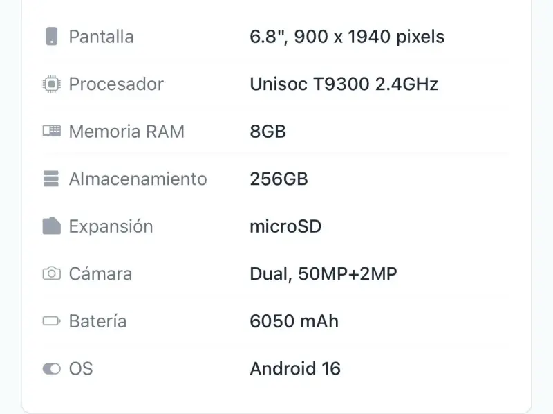 Smartphone Nubia Neo 5 5G con caja - 5