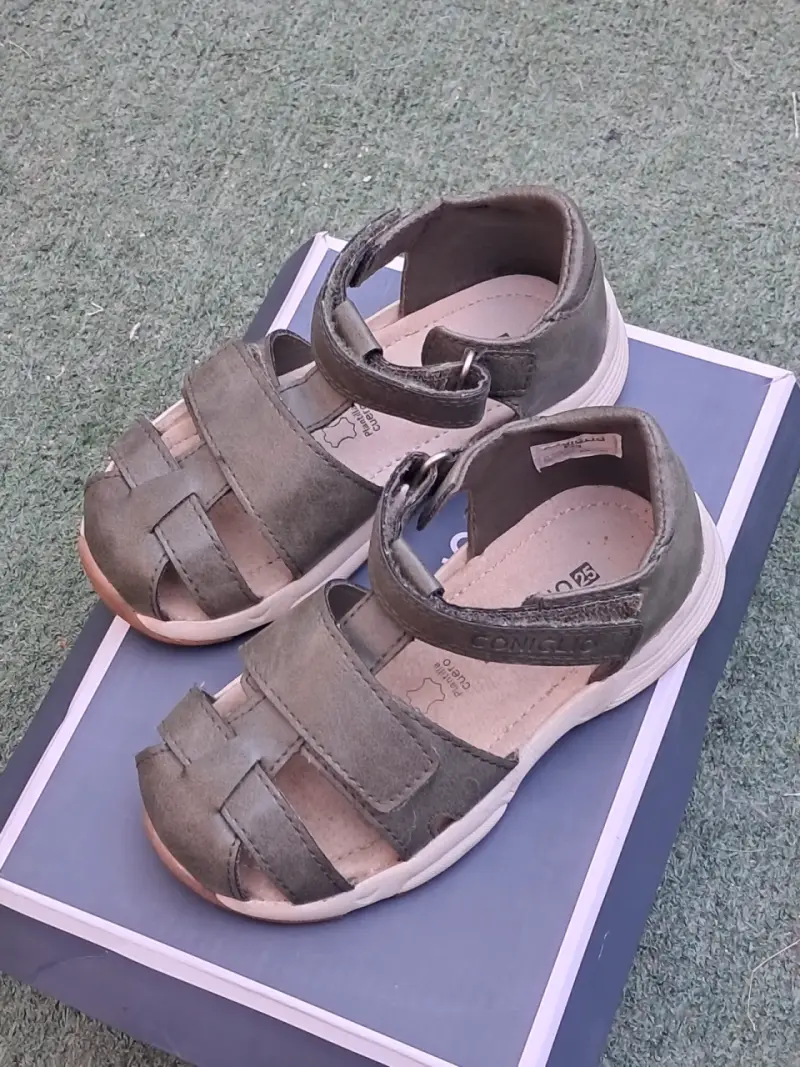 Sandalias de cuero para niños Coniglio talla 25 - 2