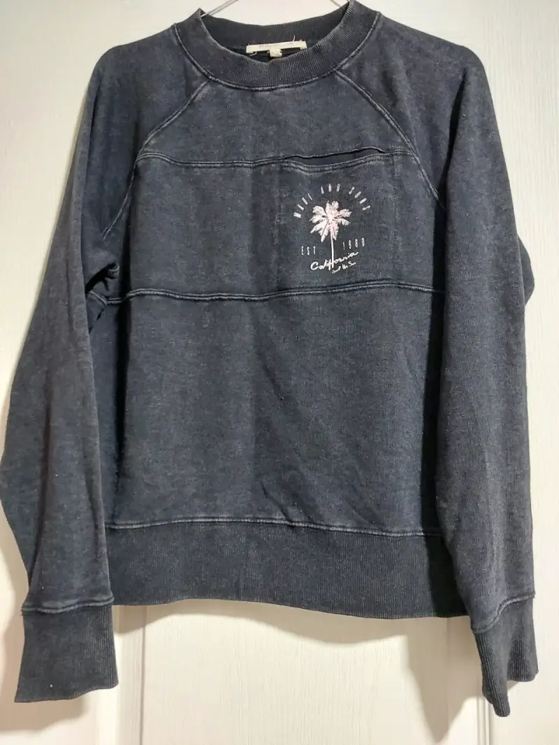 Polerón gris oscuro talla xs