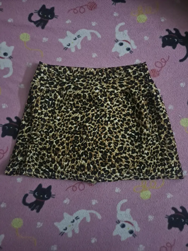 falda short animal print - 1