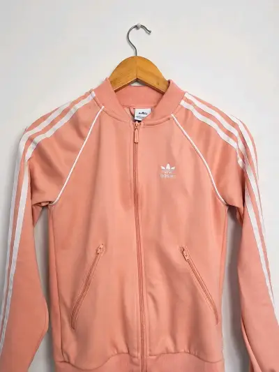 Chaqueta deportiva rosa Adidas para mujer - miniatura 1
