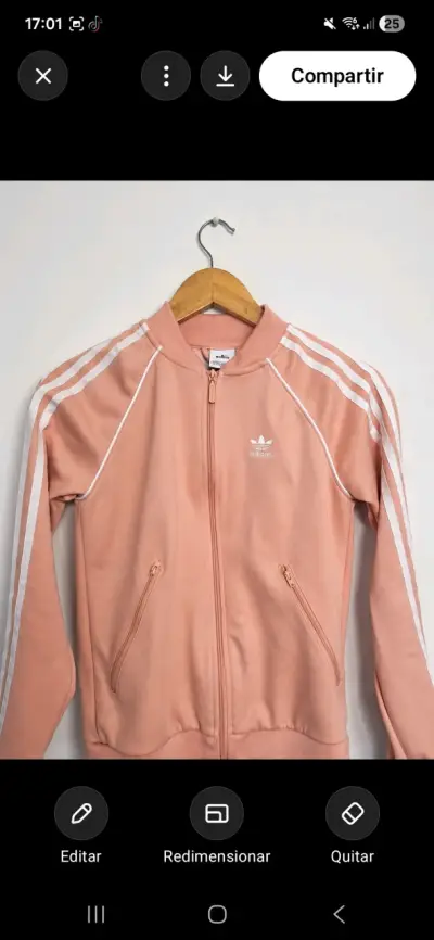 Chaqueta deportiva rosa Adidas para mujer - miniatura 4