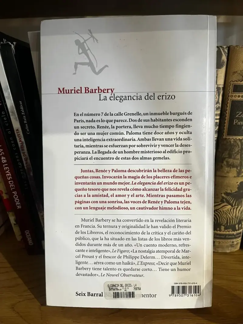 Libro 'La elegancia del erizo' de Muriel Barbery - 4
