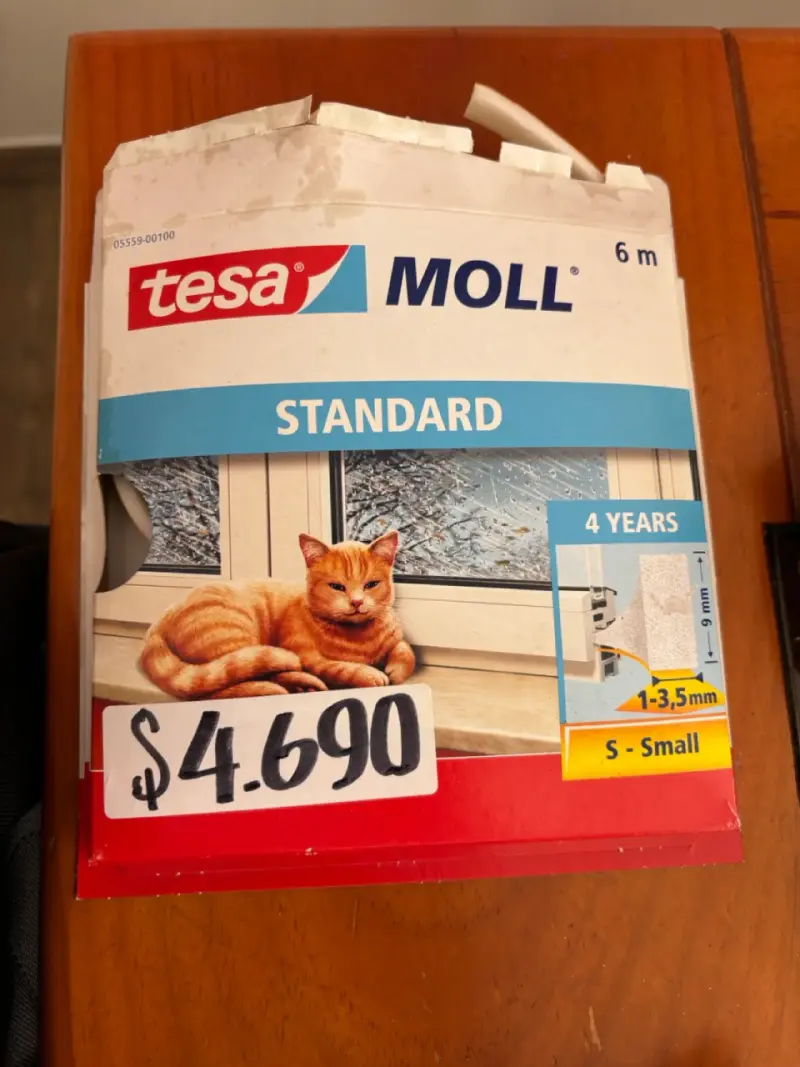 Aislante Tesa Moll Standard 6m para Ventanas
