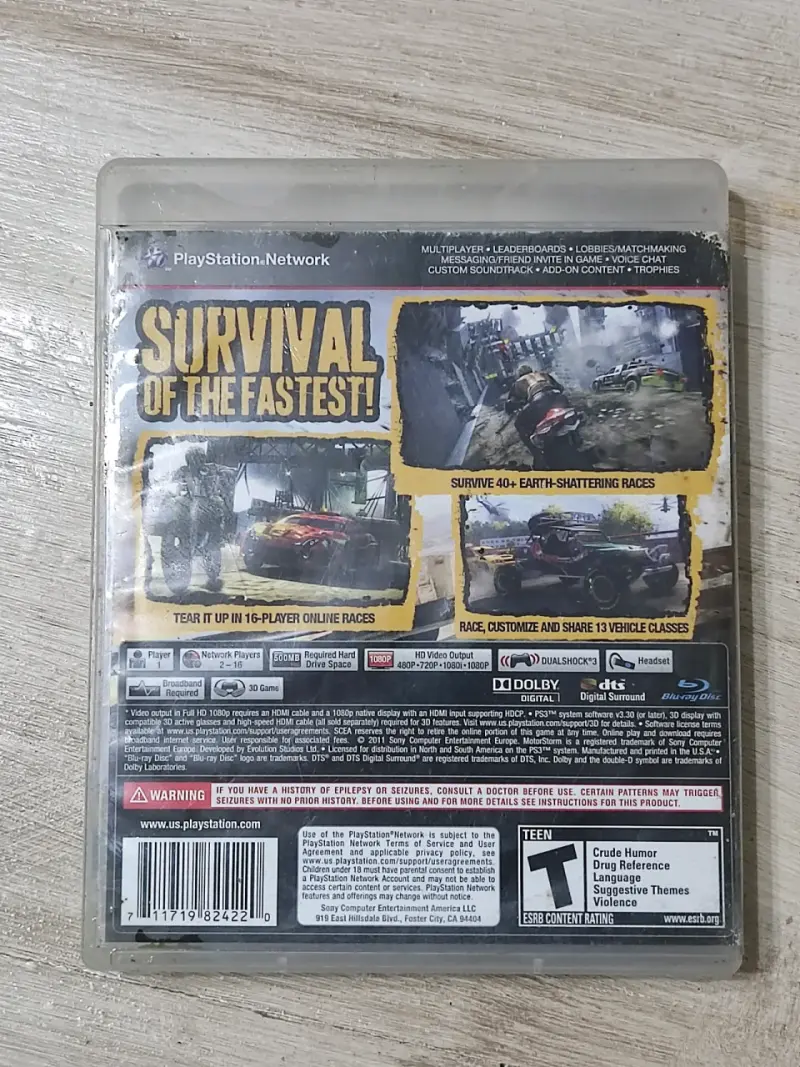 Juego PS3 MotorStorm Apocalypse con manual - 2