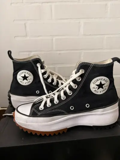 Zapatillas Converse All Star negras con plataforma - miniatura 1