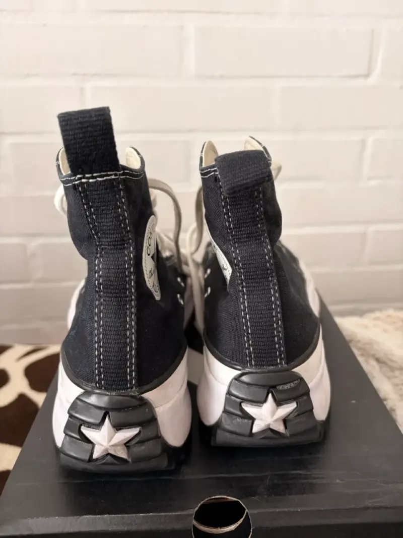 Zapatillas Converse All Star negras con plataforma - 3