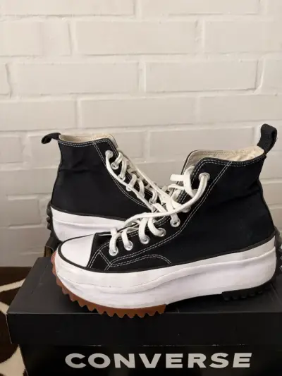 Zapatillas Converse All Star negras con plataforma - miniatura 4