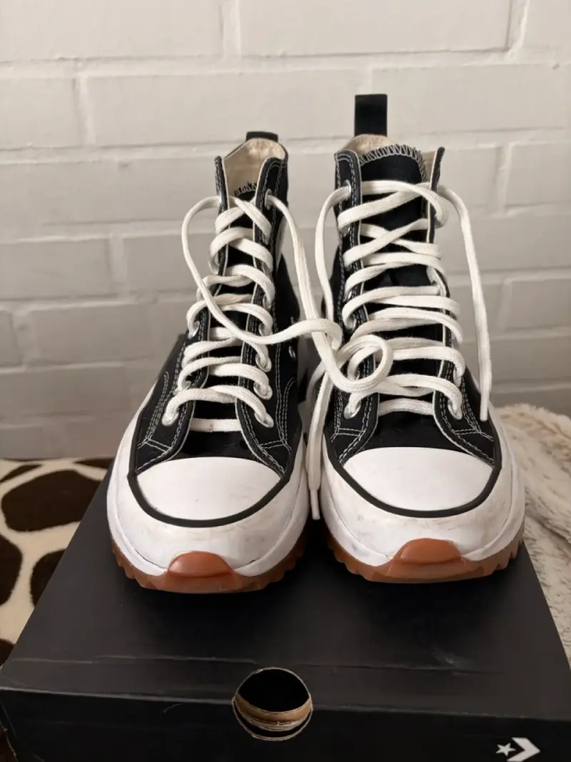Zapatillas Converse All Star negras con plataforma - 6