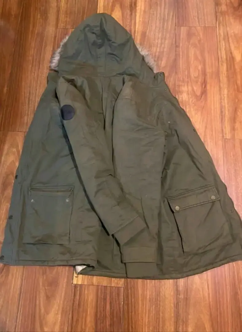 Parka verde militar con capucha. Soviet - 3