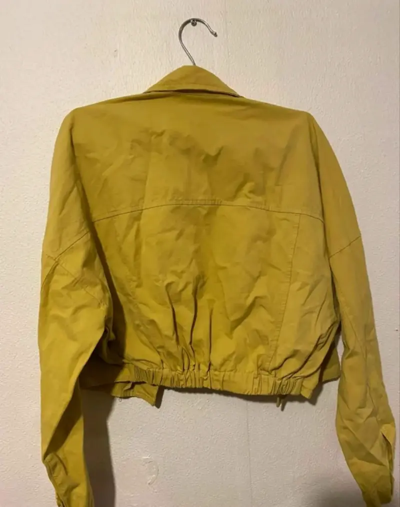 Chaqueta corta amarilla para mujer - 3